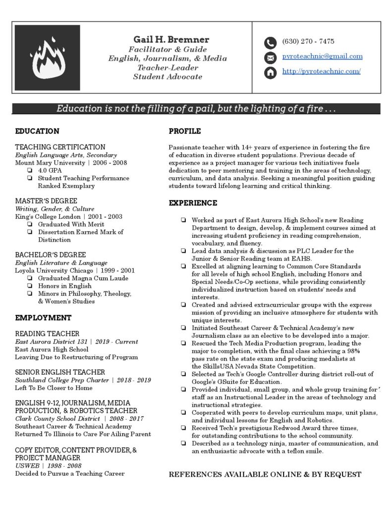 Picture of Resume